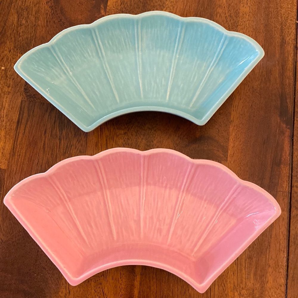 Vintage California Pottery Relish Trays Made in the USA